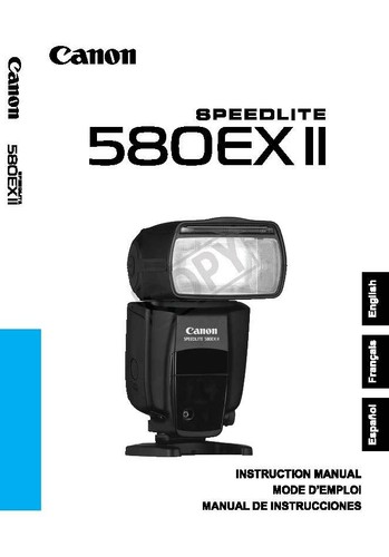 Canon speedlite 580ex è - 580ex, ii