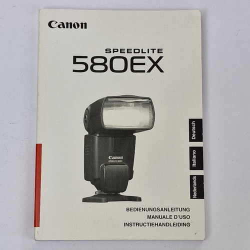Canon speedlite 580 - speedlite, manuale